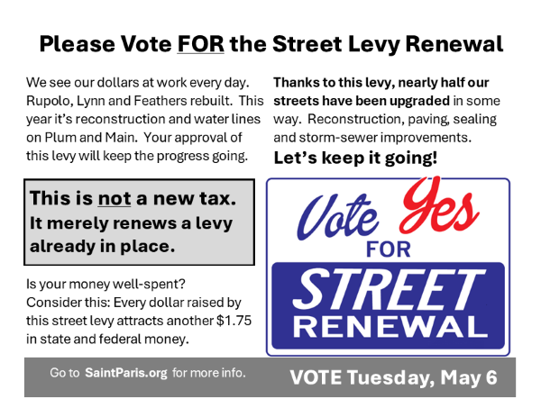 Levy card mailer